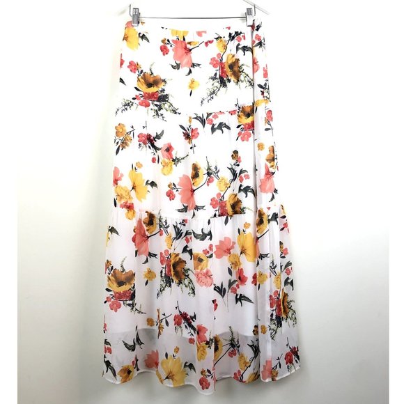 LOFT Skirts Loft Floral Maxi Skirt Poshmark